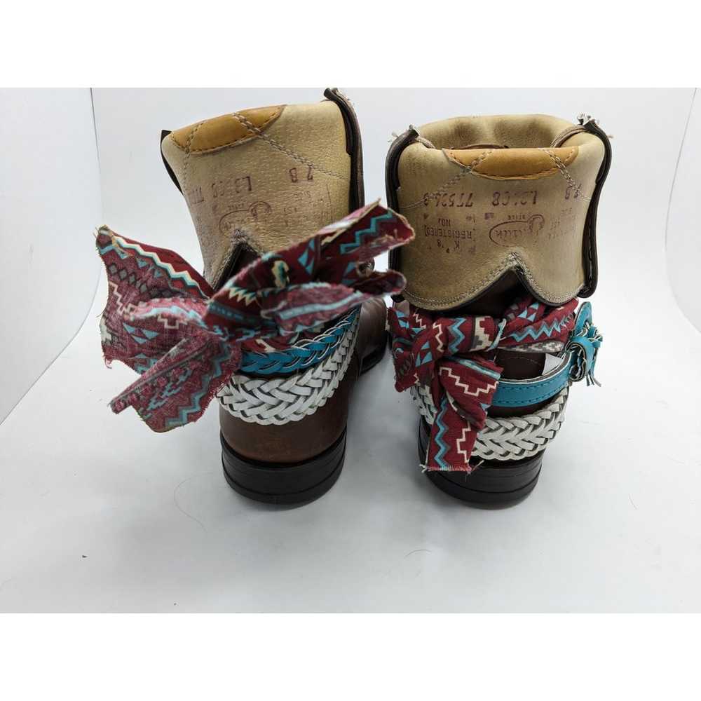 Justin Boots Reworked Festival Boho Gypsy Upcycle… - image 11