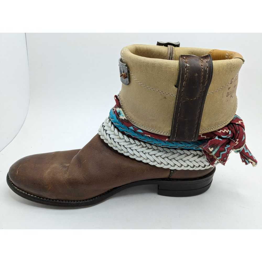 Justin Boots Reworked Festival Boho Gypsy Upcycle… - image 12