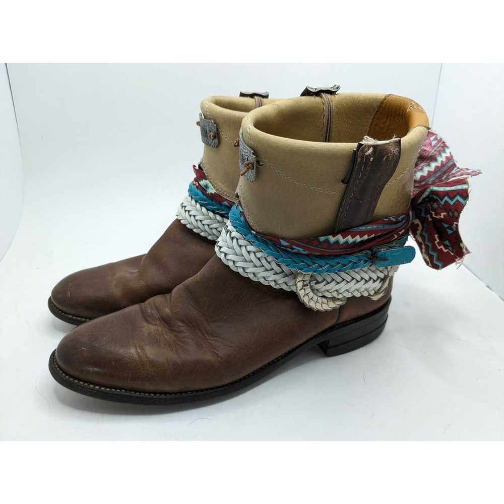 Justin Boots Reworked Festival Boho Gypsy Upcycle… - image 7