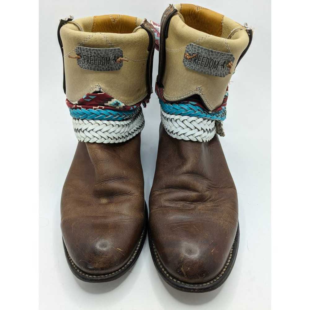 Justin Boots Reworked Festival Boho Gypsy Upcycle… - image 8