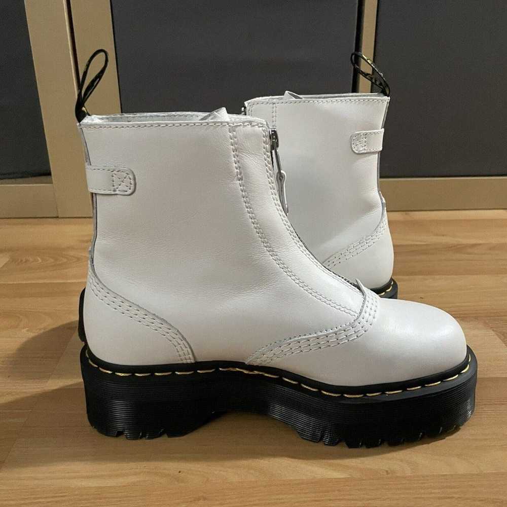 Dr Martens Women’s White Jetta Boots Leather Fron… - image 3