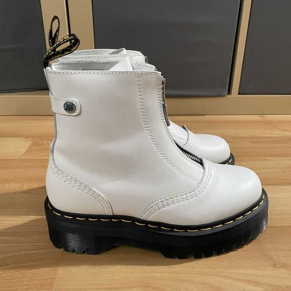 Dr Martens Women’s White Jetta Boots Leather Fron… - image 6