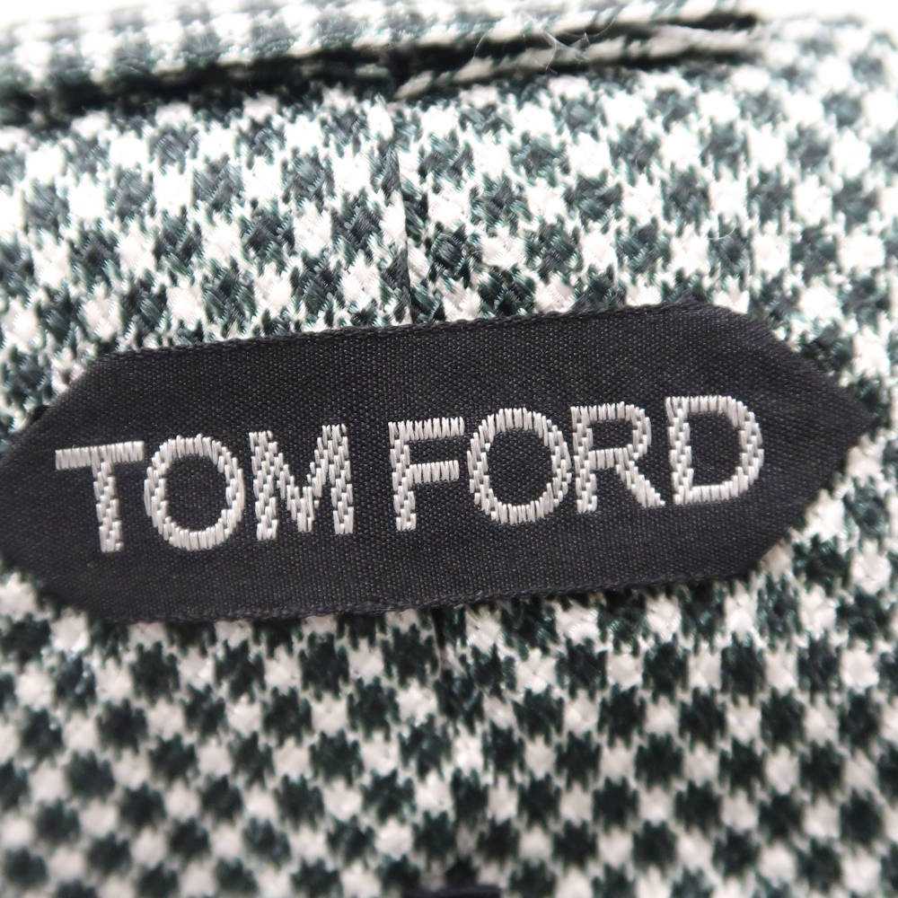 Tomford Tom Ford Tie 100 Silk Business Suit Plaid… - image 2