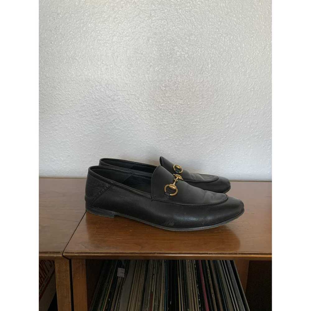 Gucci Brixton leather flats - image 4