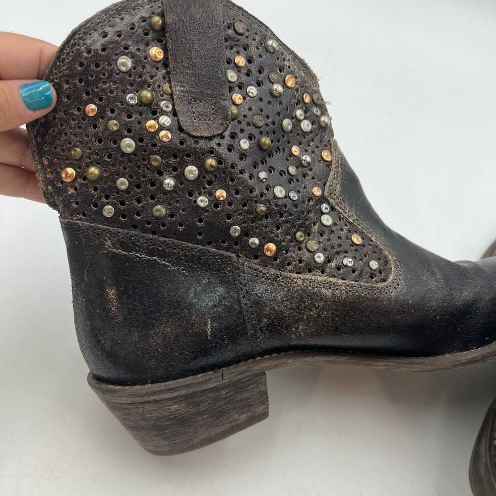 Other MIA Western Studded Boots Brown Leather Ank… - image 4