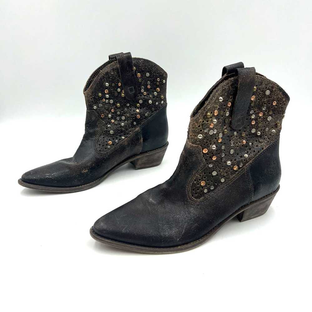 Other MIA Western Studded Boots Brown Leather Ank… - image 9