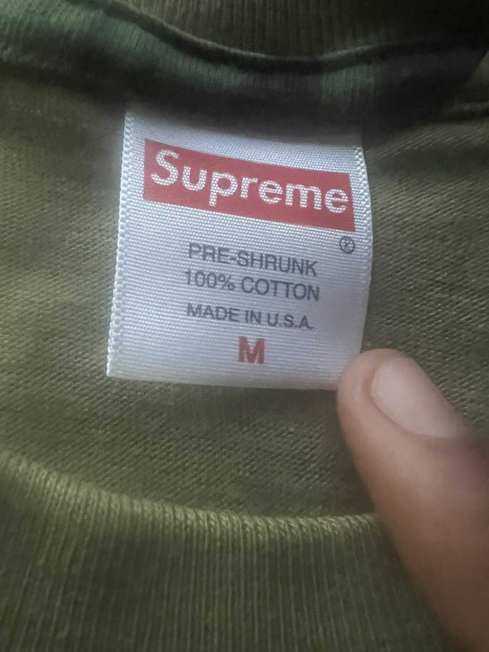 Supreme Supreme “stay positive” green camo tee - image 2