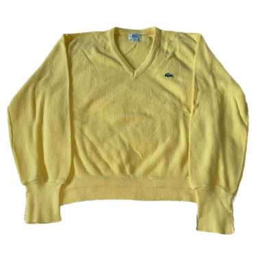 IZOD Lacoste Men’s Vintage V neck knit grandpacore deals sweater