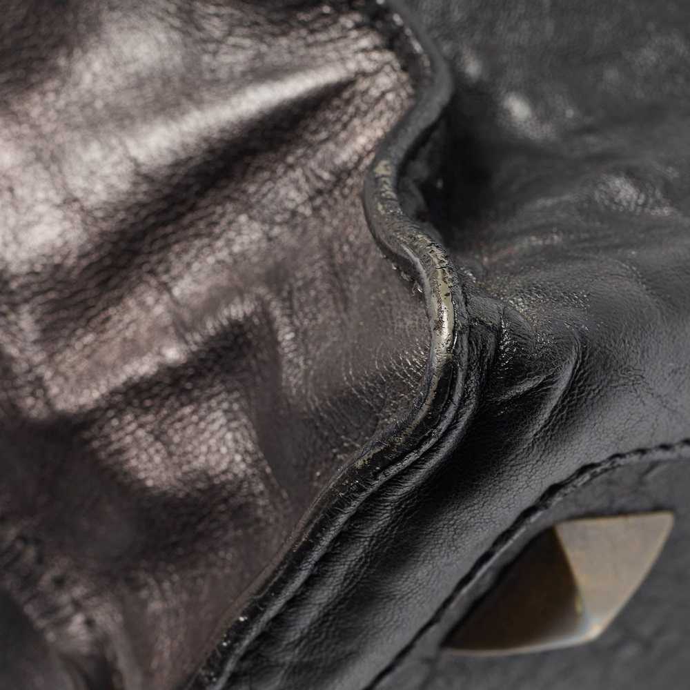 Chloe CHLOE Black Pebbled Leather Elvire Satchel - image 8