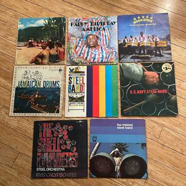 Blank Lot of (8) Steel Band LPs vintage vinyl rec… - image 1