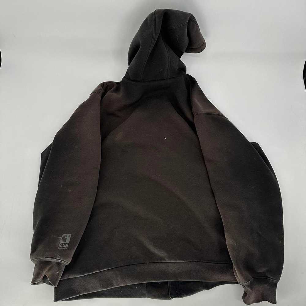 Carhartt Baggy vintage carhartt faded black hoodie - image 2