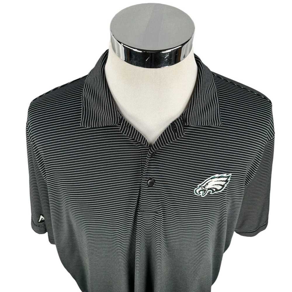 Antigua Philadelphia Eagles Polo Shirt XXL Black … - image 2