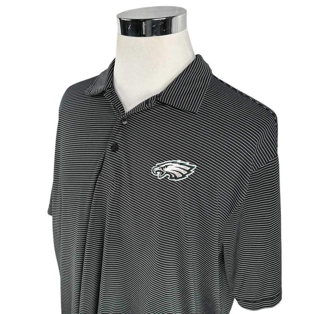 Antigua Philadelphia Eagles Polo Shirt XXL Black … - image 3