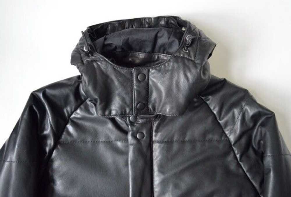 Our Legacy Black Leather Puffer Jacket - image 2