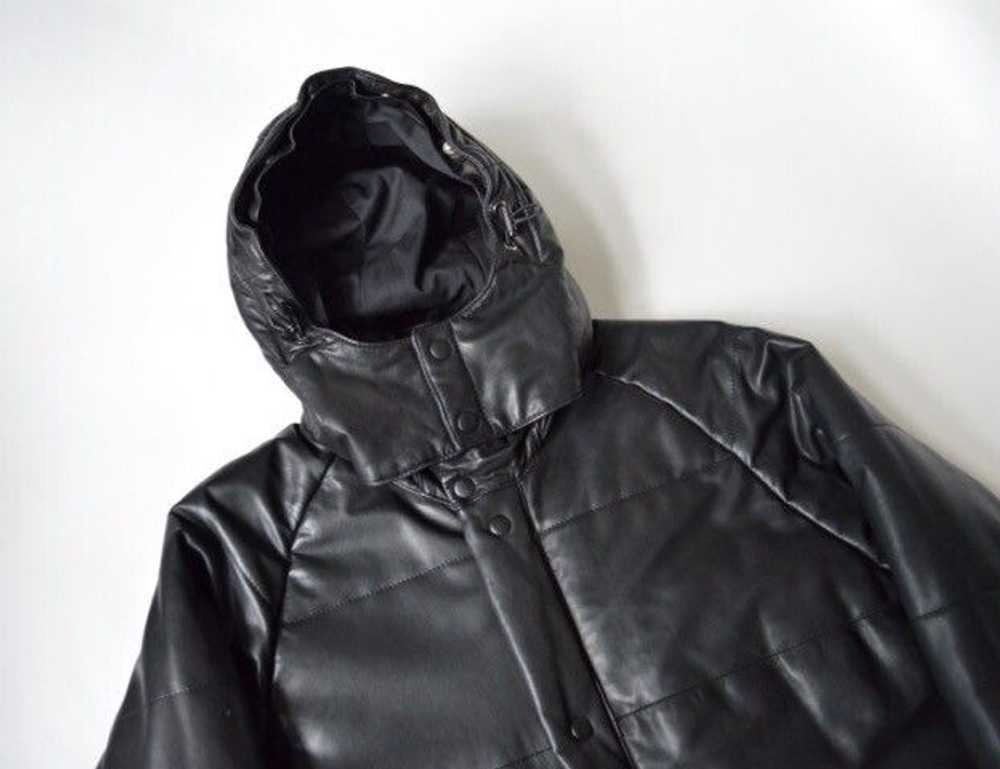 Our Legacy Black Leather Puffer Jacket - image 4