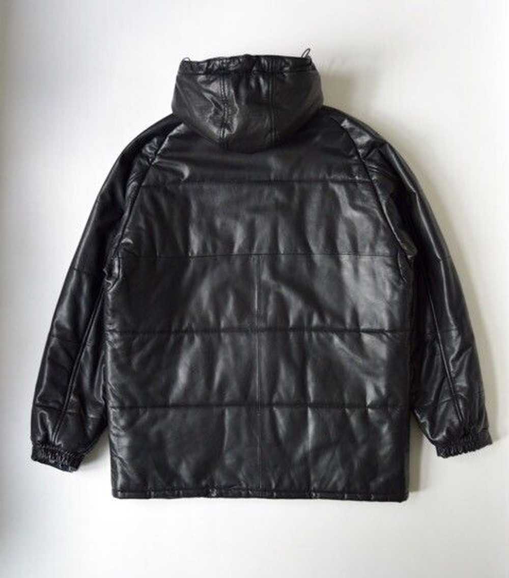 Our Legacy Black Leather Puffer Jacket - image 8