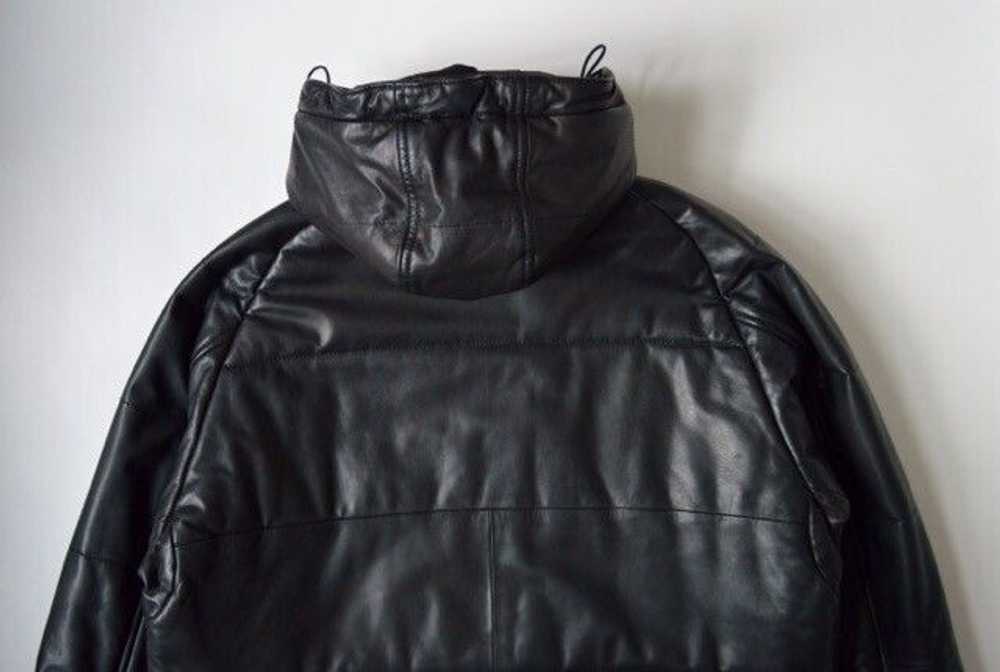 Our Legacy Black Leather Puffer Jacket - image 9