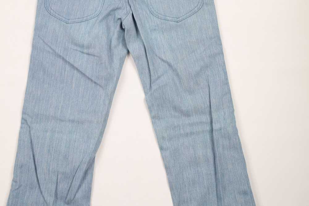 Lee × Vintage Vintage 70s Lee Chambray Flared Bel… - image 11