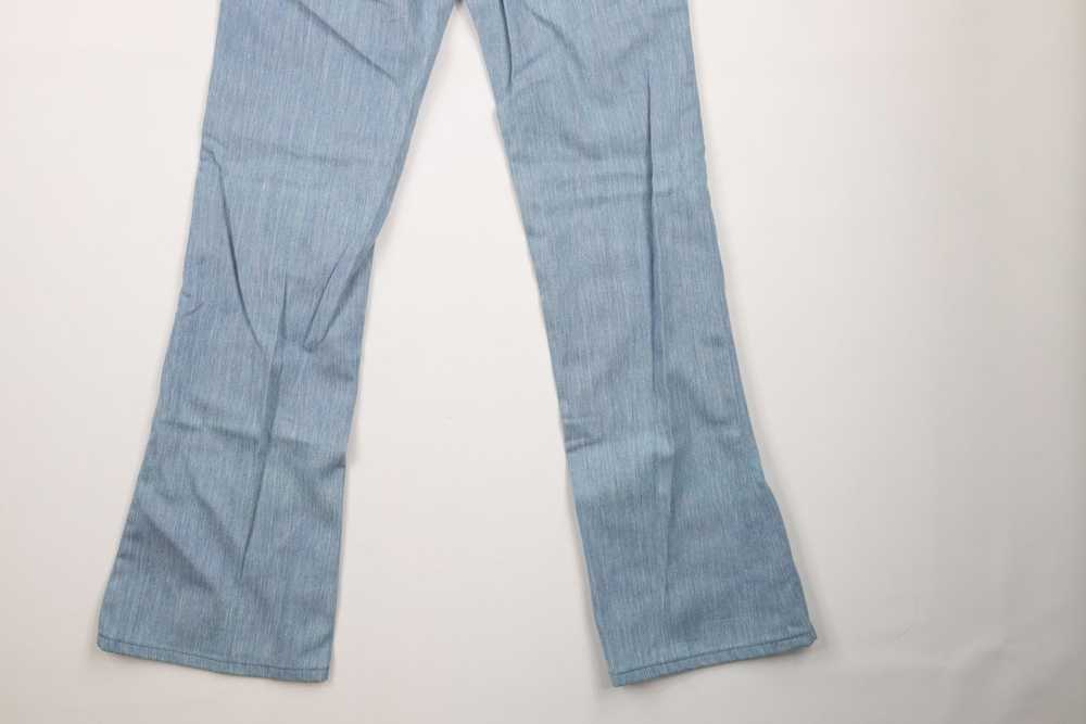 Lee × Vintage Vintage 70s Lee Chambray Flared Bel… - image 12