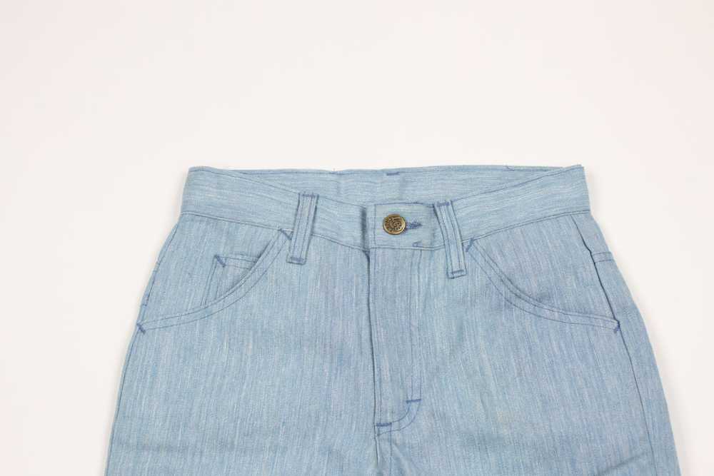 Lee × Vintage Vintage 70s Lee Chambray Flared Bel… - image 2