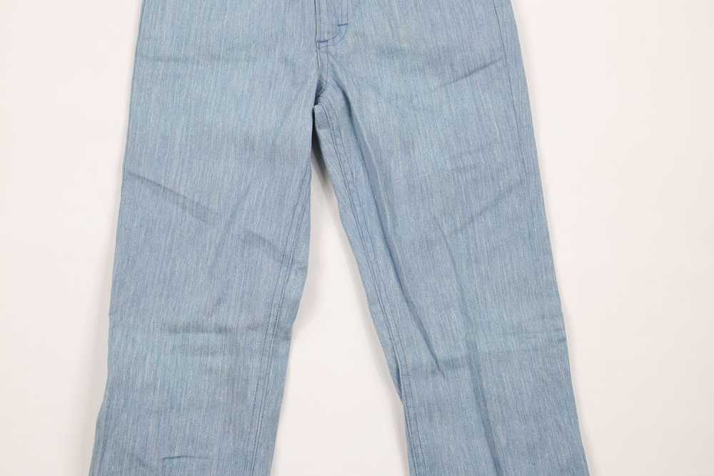 Lee × Vintage Vintage 70s Lee Chambray Flared Bel… - image 3