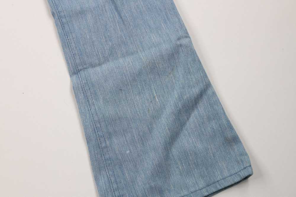 Lee × Vintage Vintage 70s Lee Chambray Flared Bel… - image 5