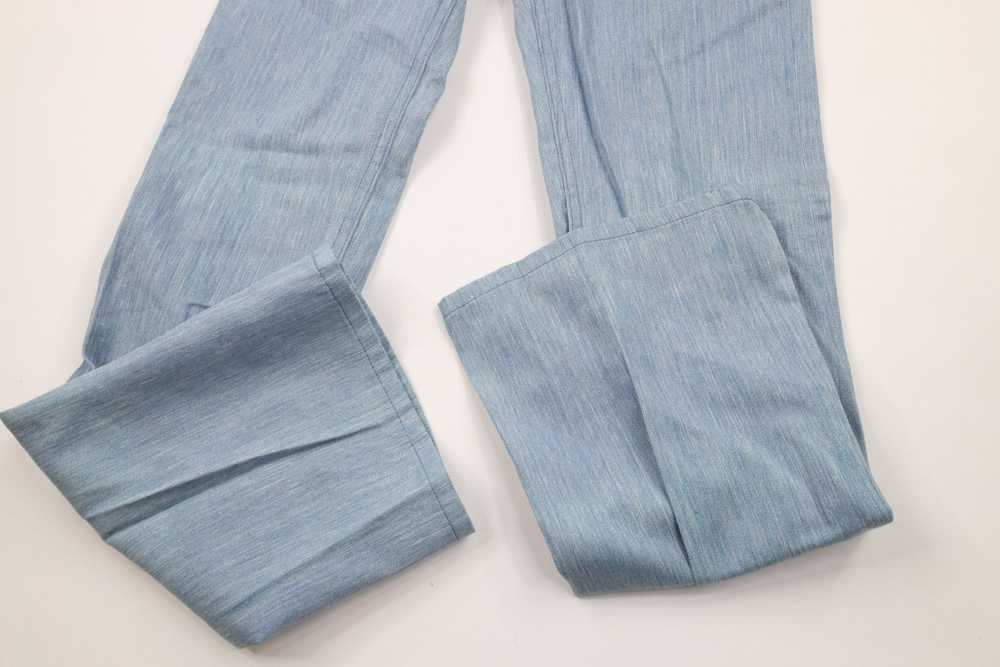 Lee × Vintage Vintage 70s Lee Chambray Flared Bel… - image 6