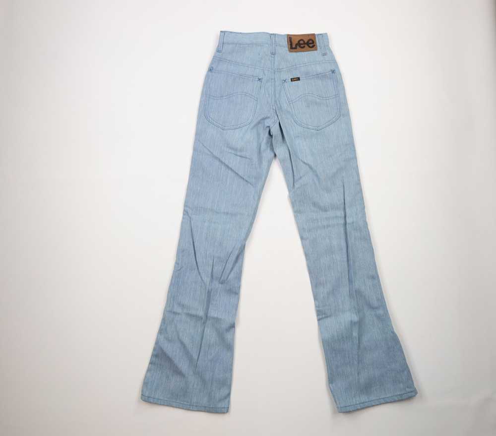 Lee × Vintage Vintage 70s Lee Chambray Flared Bel… - image 9