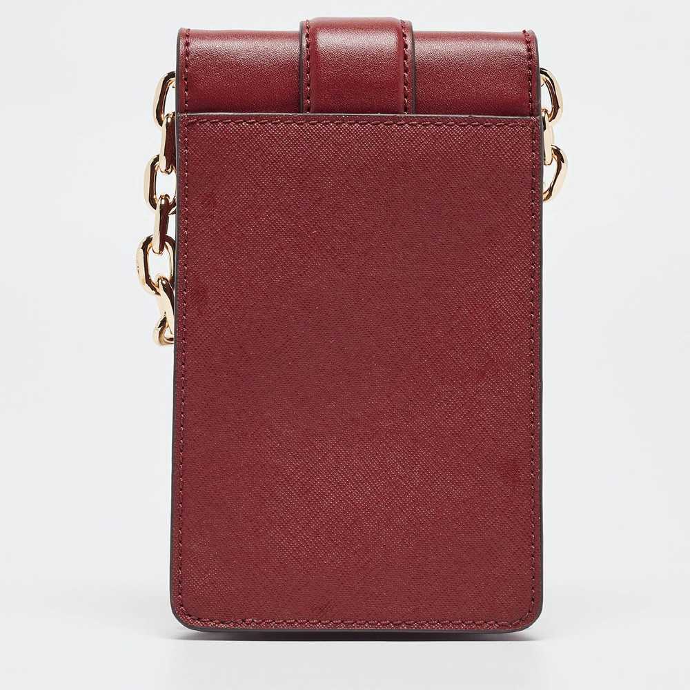 Michael Kors MICHAEL KORS Burgundy Leather Carmen… - image 4