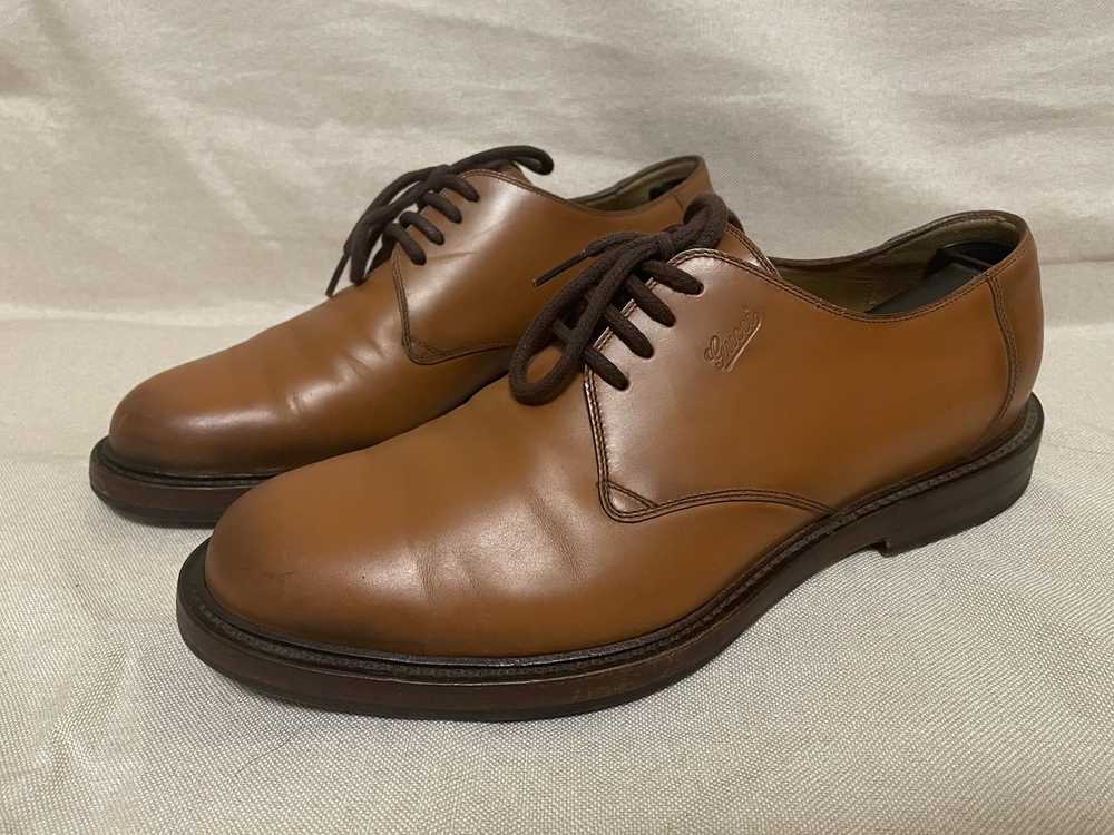 Gucci GUCCI casual formal brown leather shoes - image 1