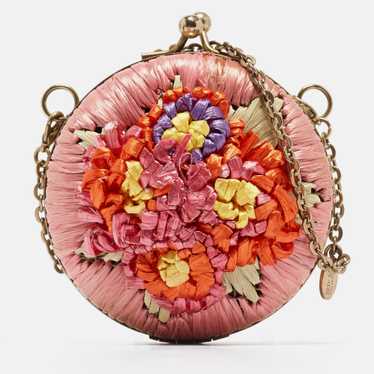 RED VALENTINO Multicolor Straw and Leather Daisy R