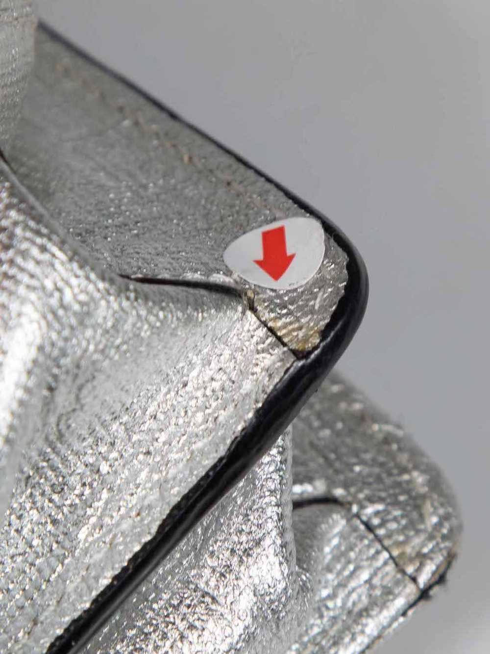 Dries Van Noten Silver Leather Flap Crossbody Bag - image 10