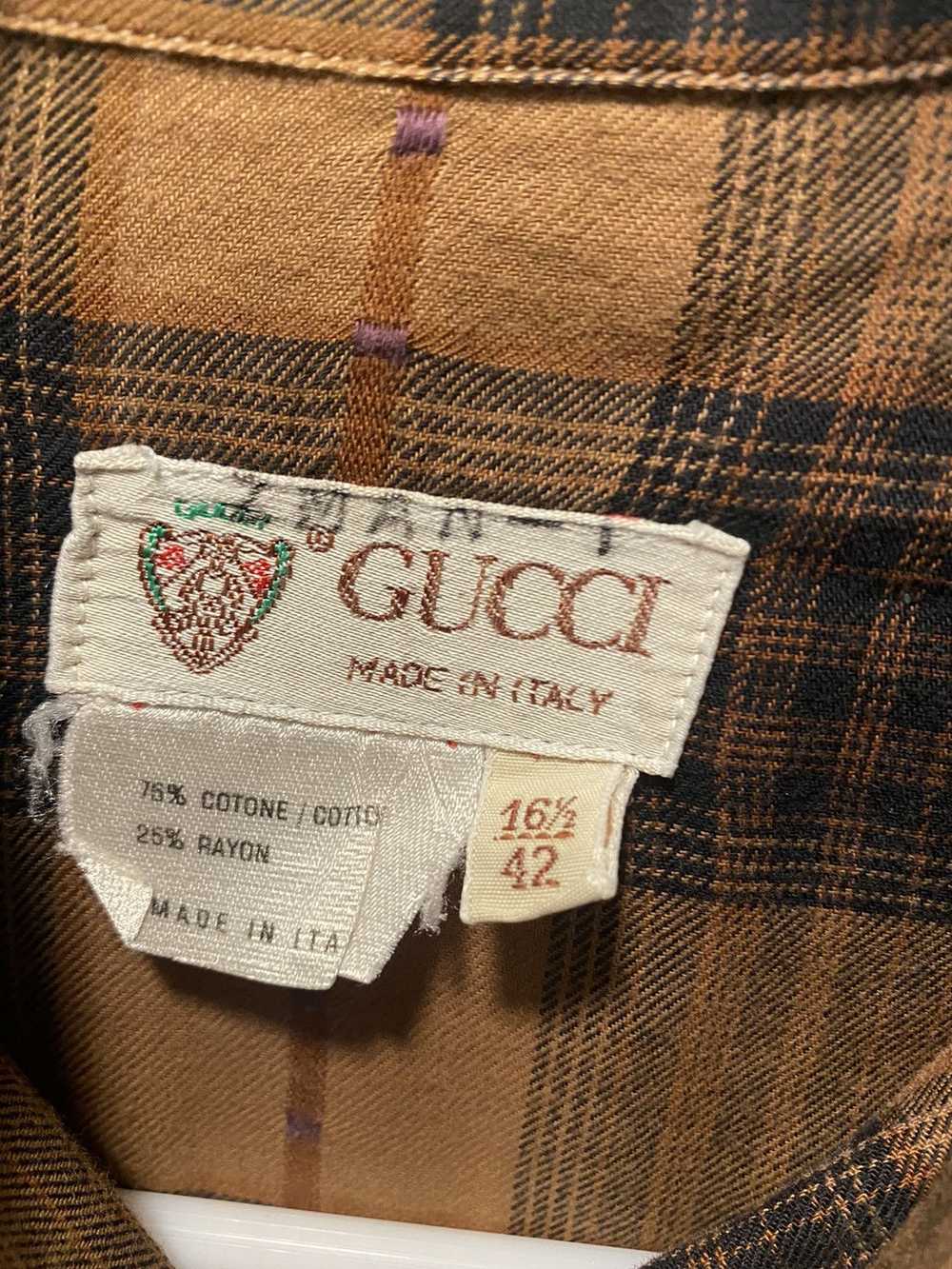 Gucci × Vintage Vintage Gucci Flannel - image 3