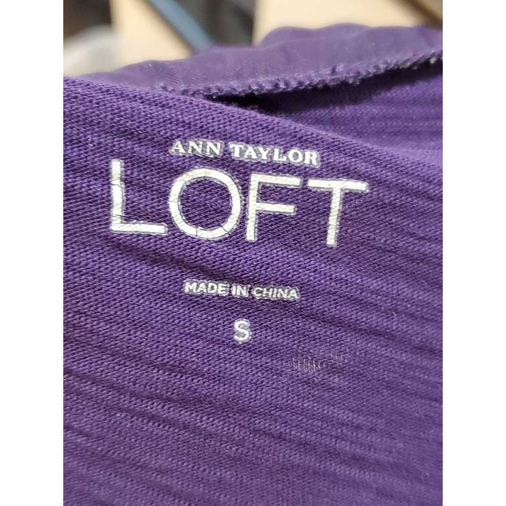 Loft Loft 100% Cotton Cowl Neck Long Sleeve Top B… - image 7