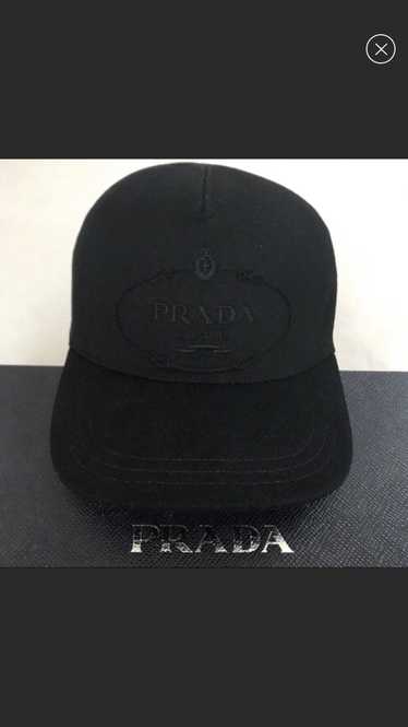 Prada Embroidered Logo Cap