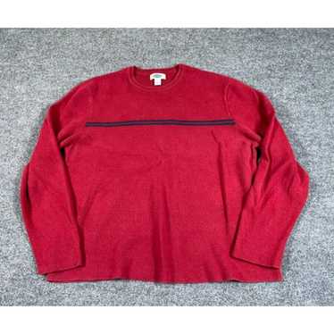 Old Navy VTG Y2K Style Sweater Adult 2XL Red Stri… - image 1