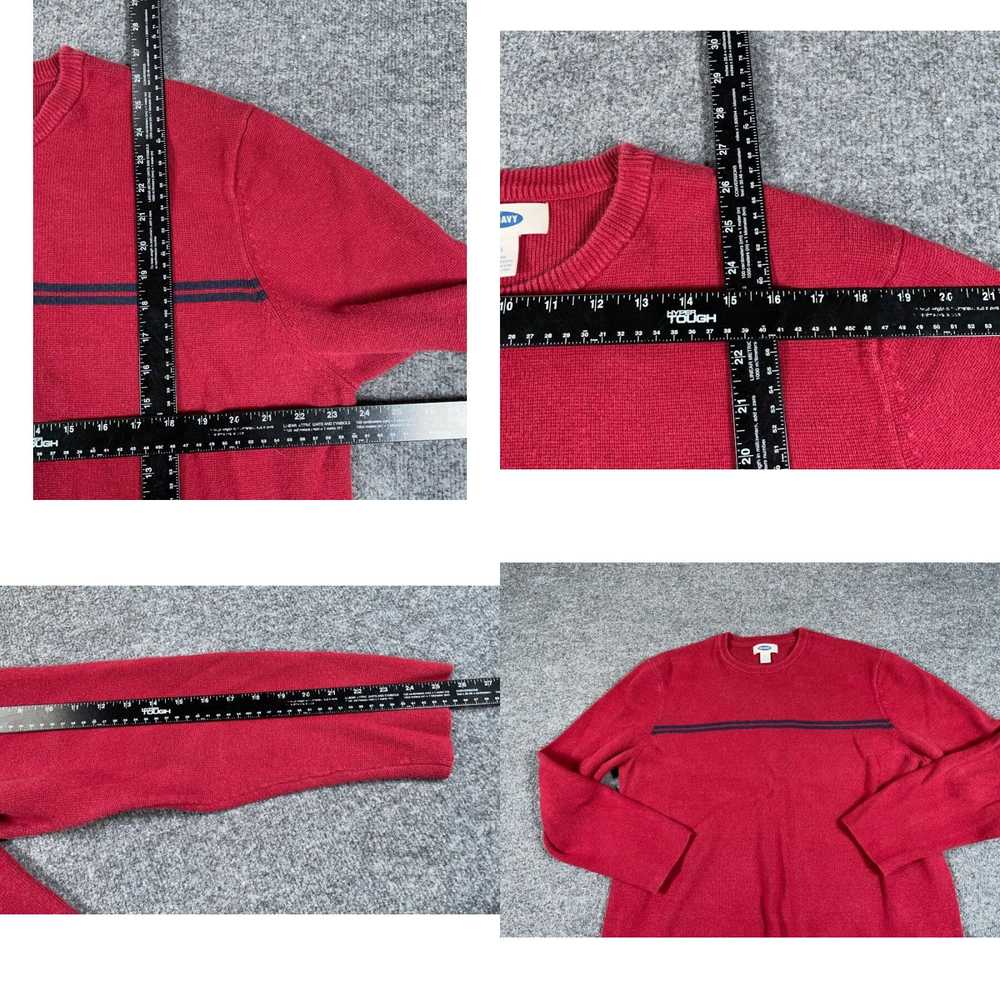 Old Navy VTG Y2K Style Sweater Adult 2XL Red Stri… - image 4