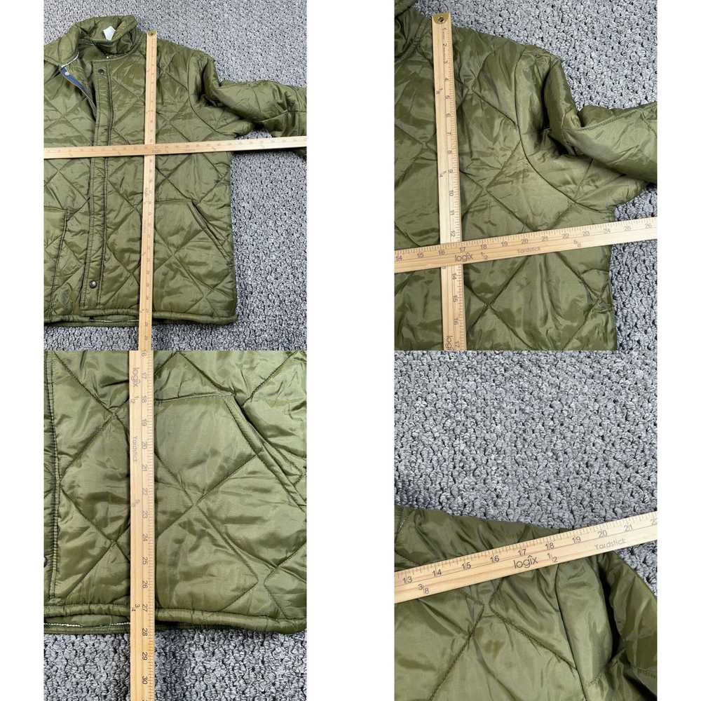 Olive Military Quilted Puffer Jacket Adult Large … - image 4