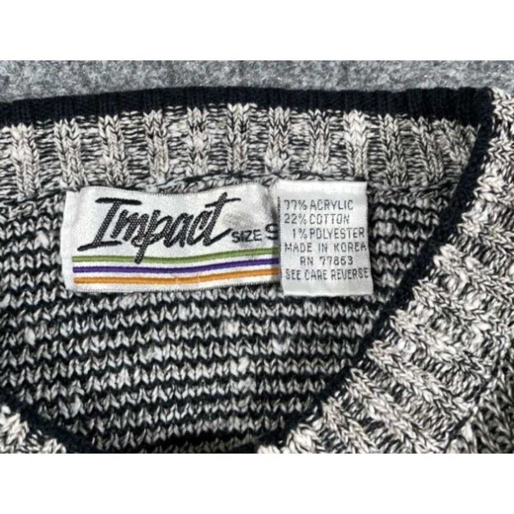 Vintage VTG 80s Geometric Pattern Sweater Adult S… - image 3