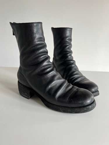 43 BACK ZIP BOOTS HORSE LEATHER by GUIDI - 靴