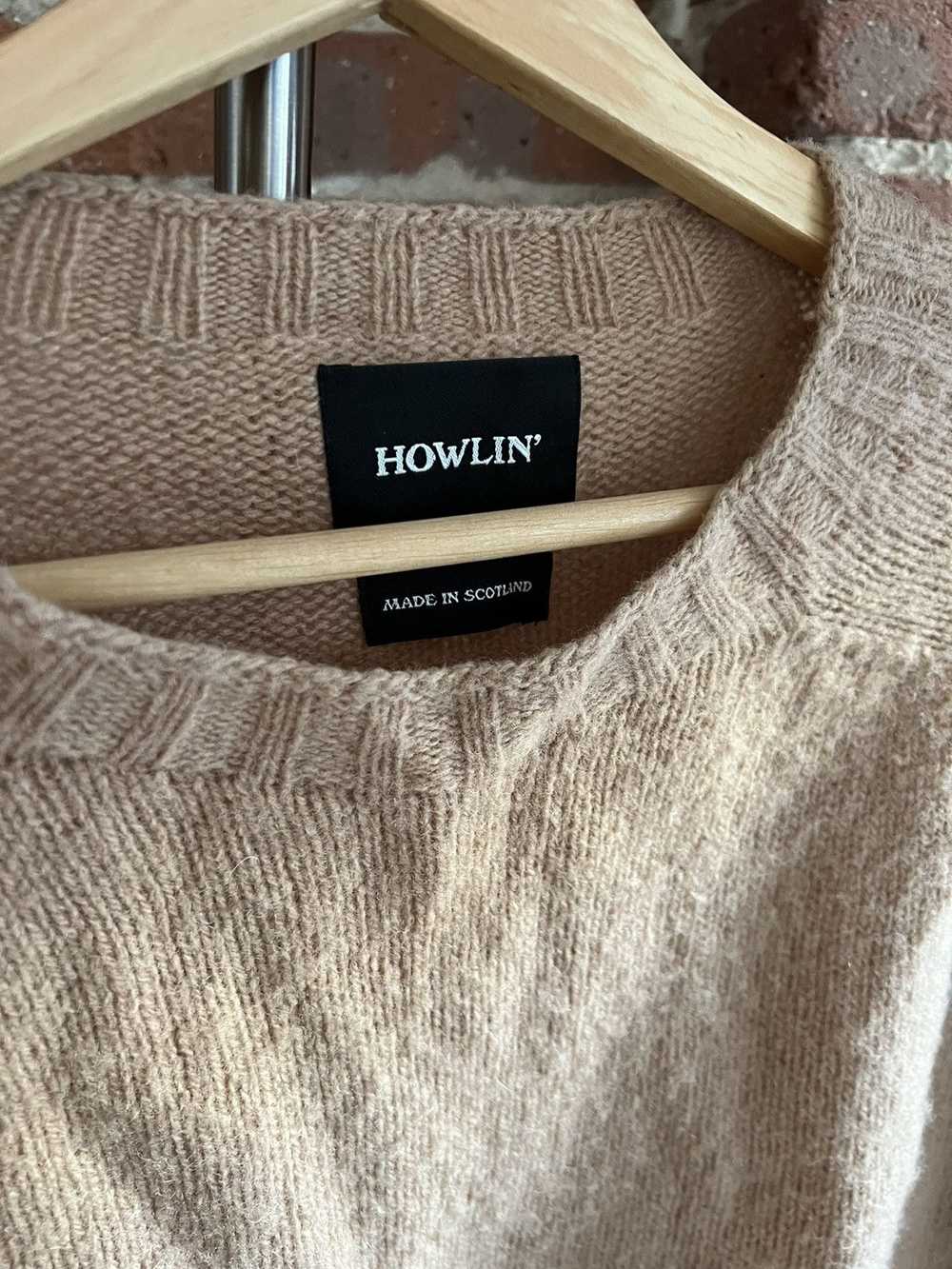 Howlin' “Birth of the Cool” Wool Sweater in camel - image 2