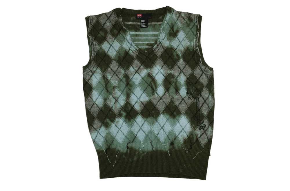 Diesel × Vintage VTG Diesel Geometric Patterns Sl… - image 1