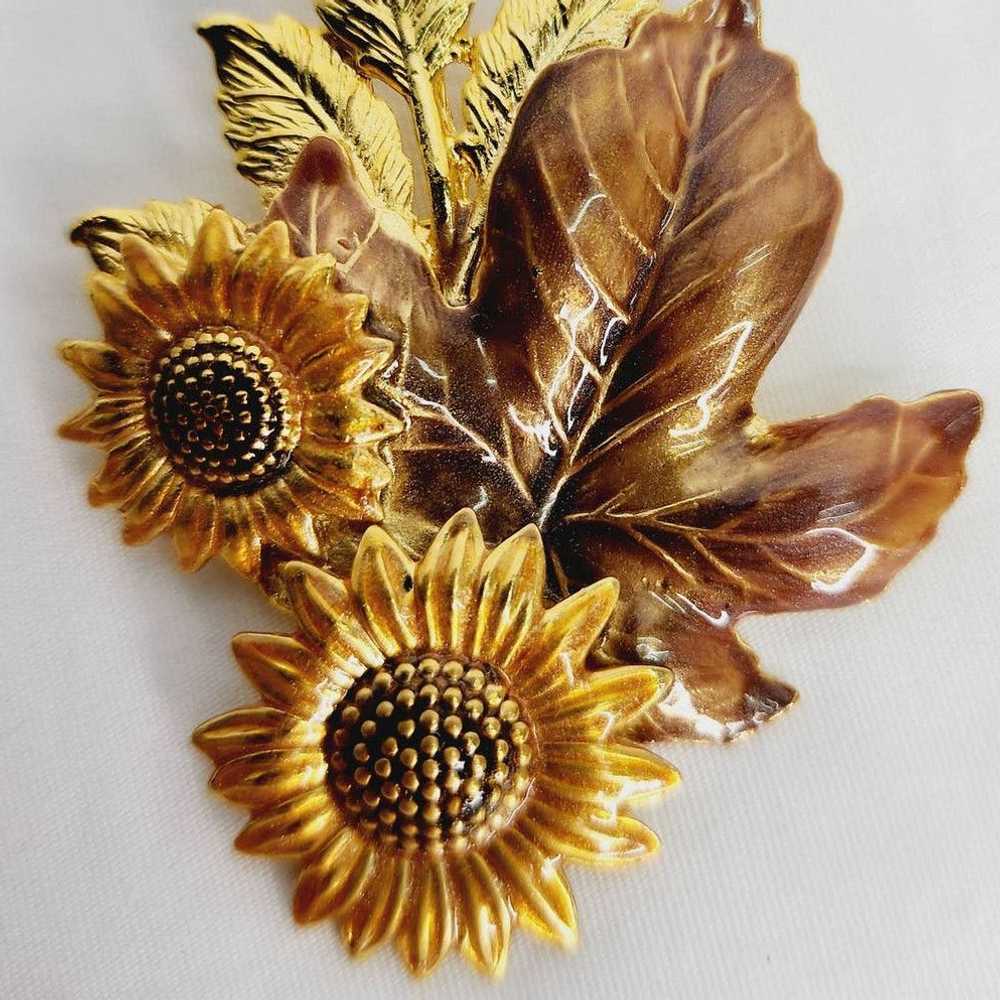 Kenneth Cole Vintage Kenneth Cole Sunflower & Lea… - image 2