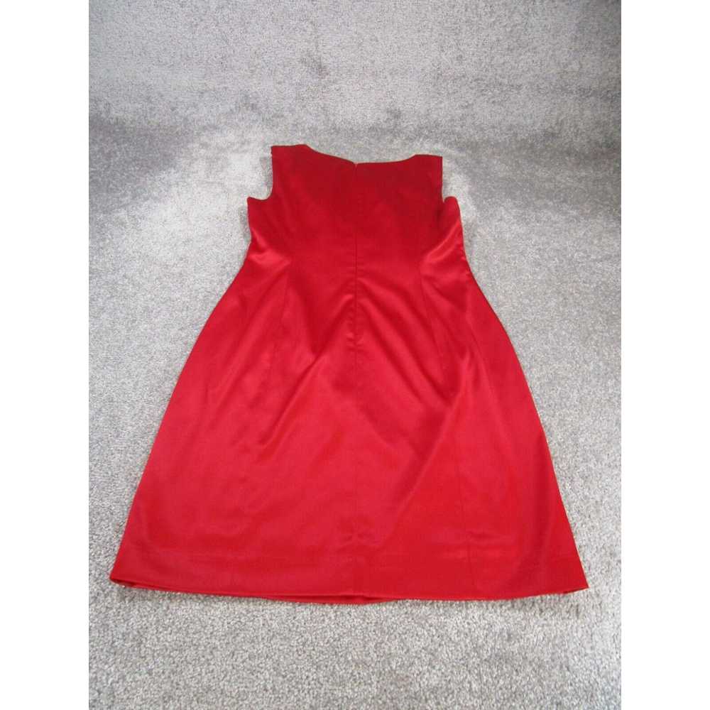 Vintage Kay Unger Bodycon Dress Womens 12 Red Sle… - image 3