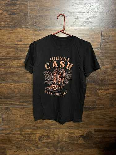 Designer Johnny Cash Walk The Line T-shirt - Cowbo