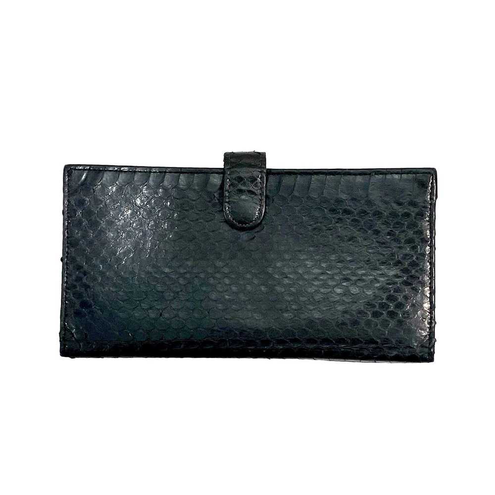 Genuine Leather × Vintage Vintage Black Snakeskin… - image 2