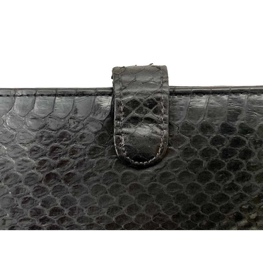 Genuine Leather × Vintage Vintage Black Snakeskin… - image 3