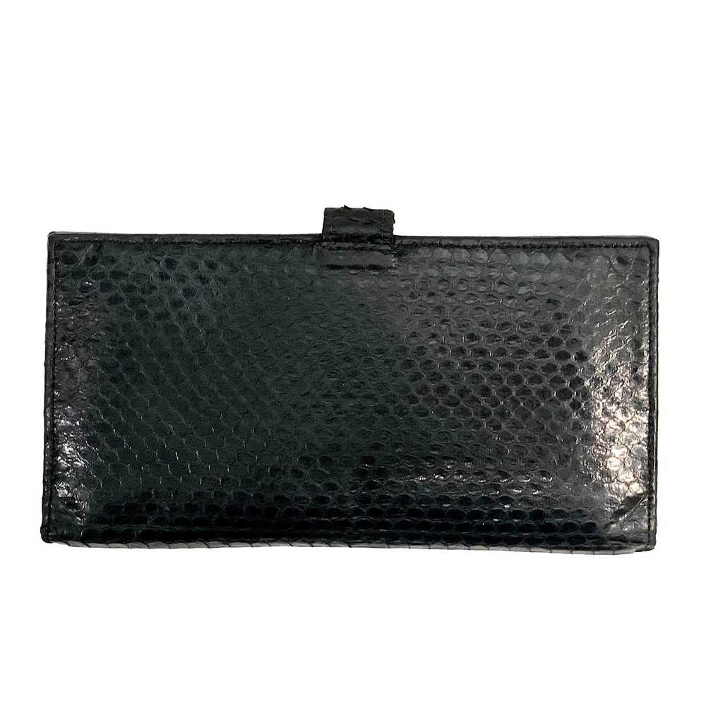 Genuine Leather × Vintage Vintage Black Snakeskin… - image 5