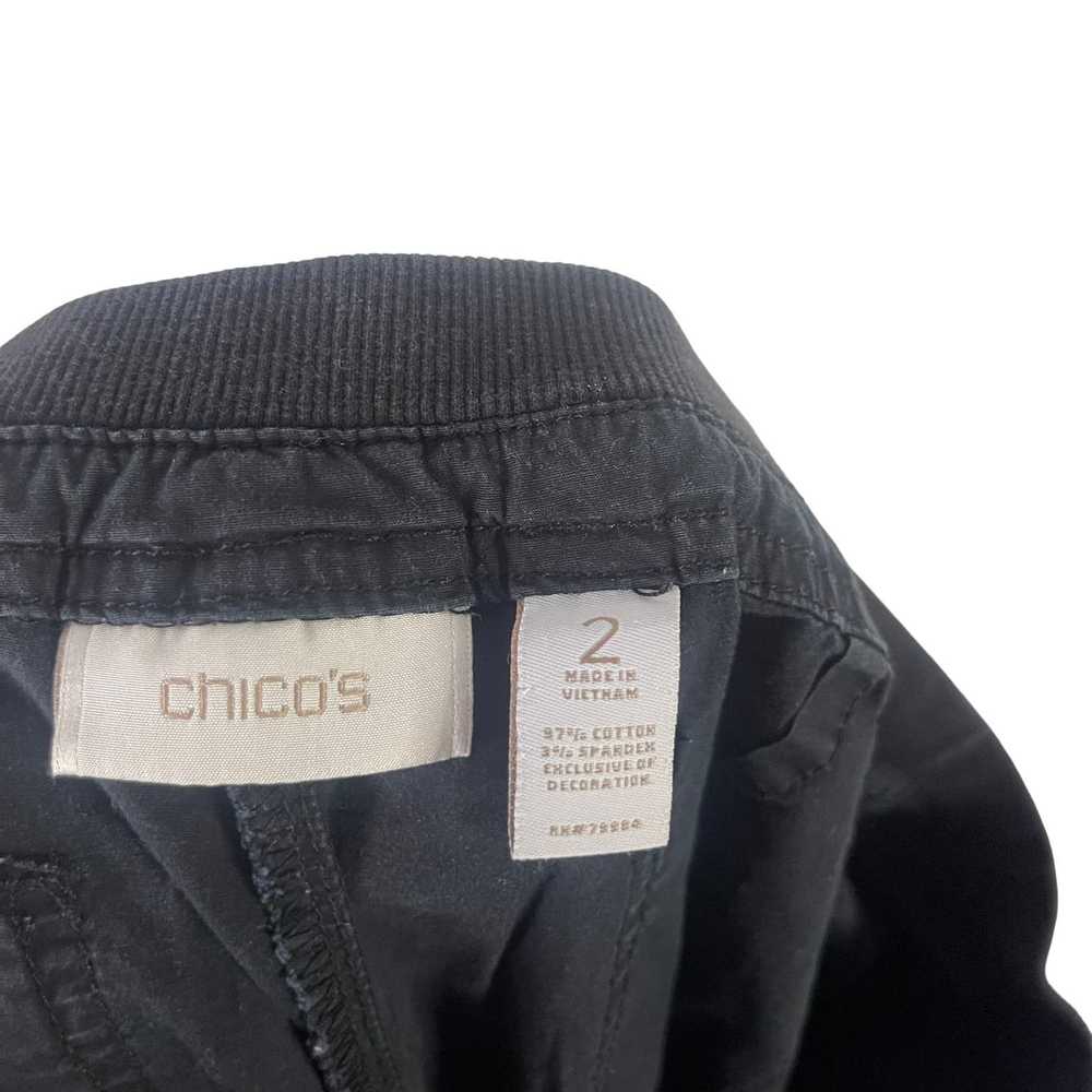 Chicos Chico's Women's Size 2 Medium Black Cargo … - image 10