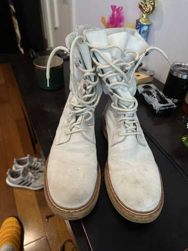 Ann Demeulemeester mens used suede lace-up combat 